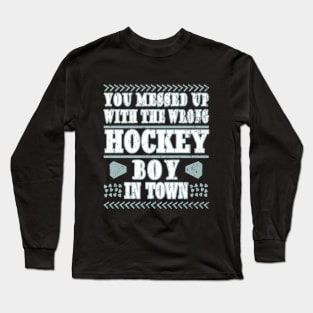 Hockey Street Equipment Hockey Stick Friends Long Sleeve T-Shirt
